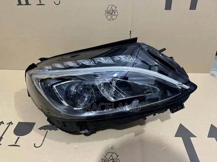 Original Mercedes Benz Gle W166 Headlight Complete Full Pair 2015-2020