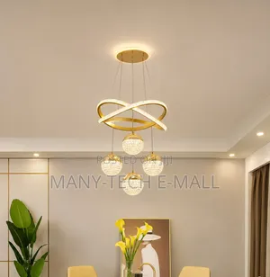 Golden Chandelier Light