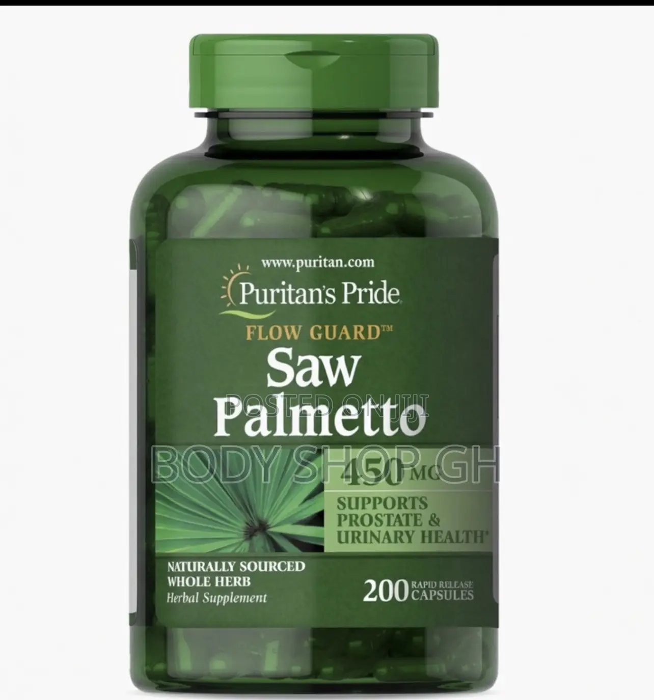 Puritan’S Pride Saw Palmetto - 200mg - Flow Guard