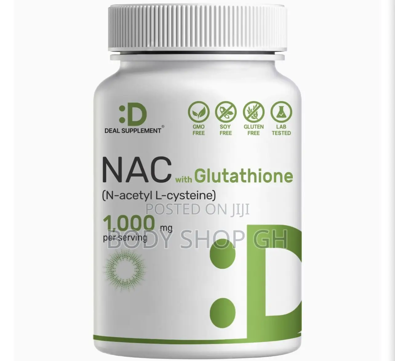 Nac (N-Acetyl Cysteine) + Glutathione, 240 Caps – Antioxidant Support
