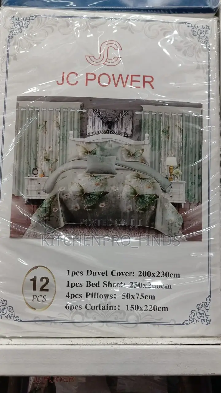 10 PCS Duvet Cover Set(Including 6curtain)