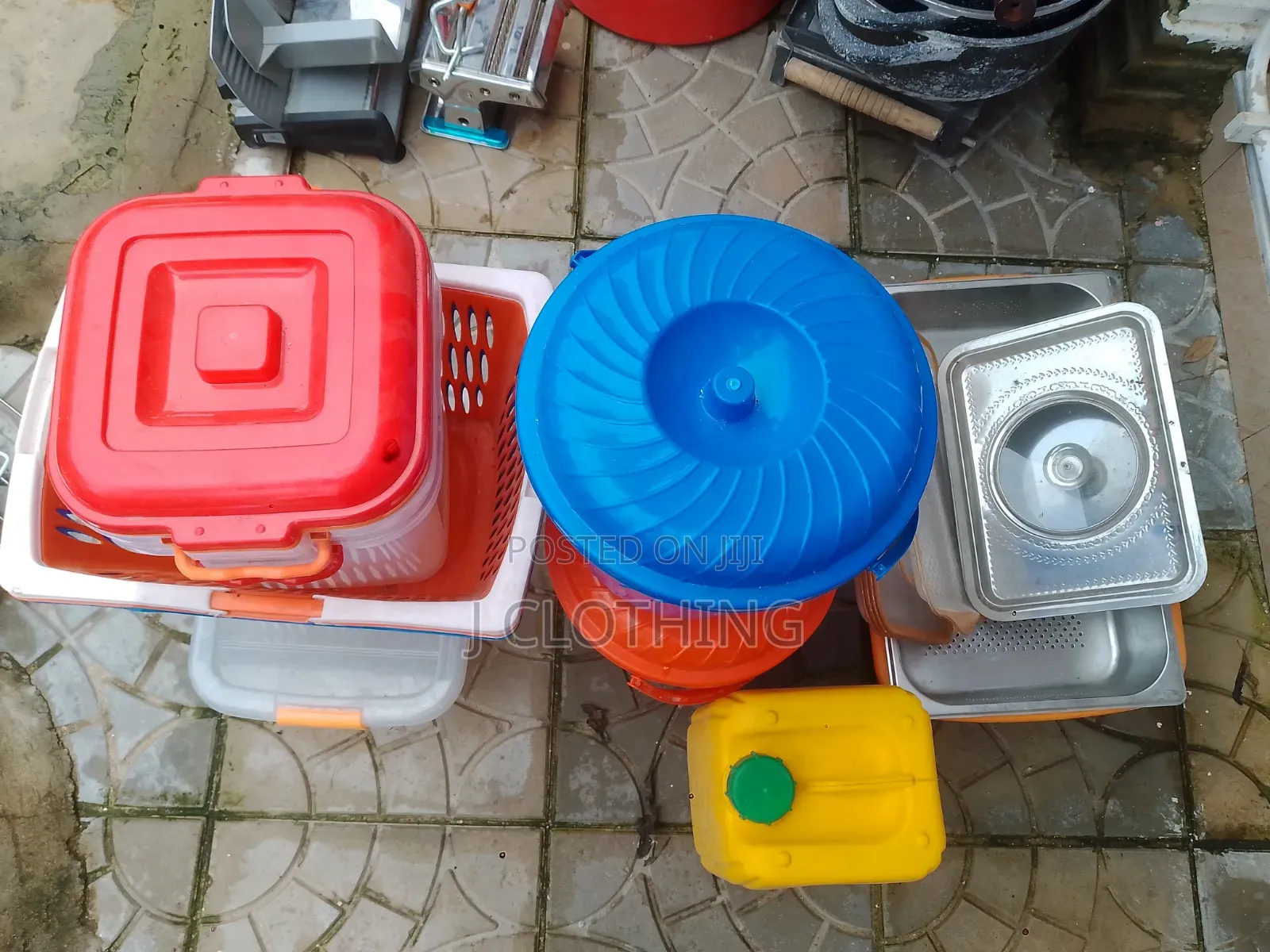 Plastic Rubbers and Basket