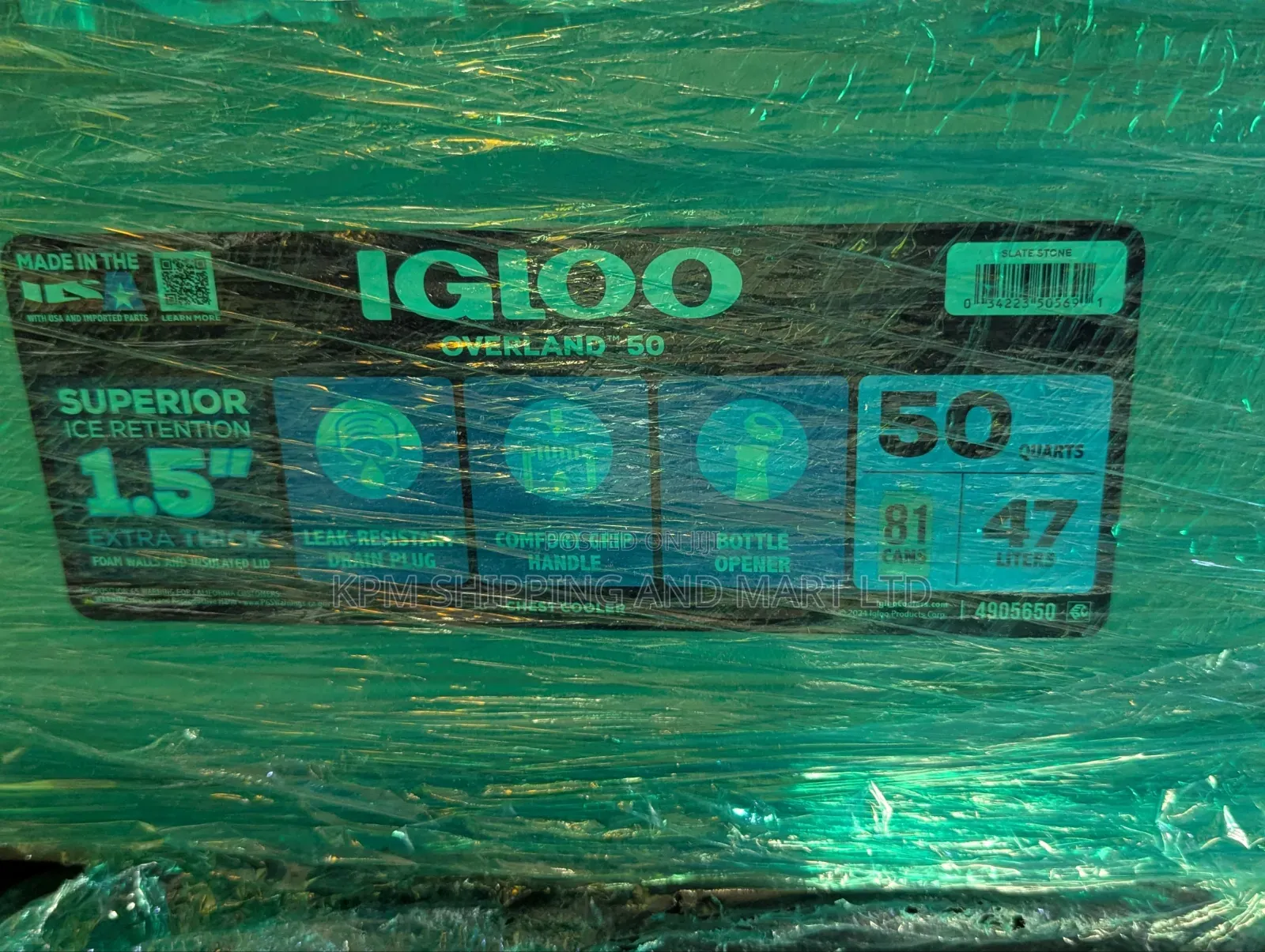 Igloo Ice Chest for Camping (50qt 42l)