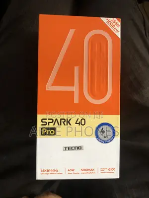 New Tecno Spark 40 Pro 256 GB Black