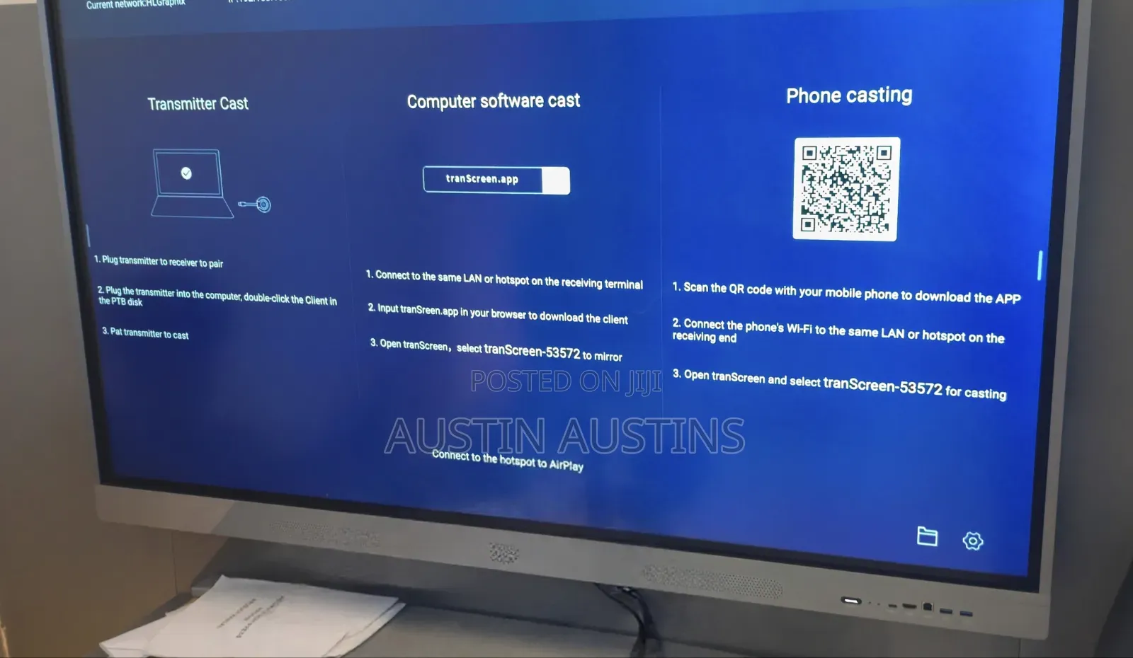 Not in Box 55 Inches Interactive Display Screen Board With Webcam