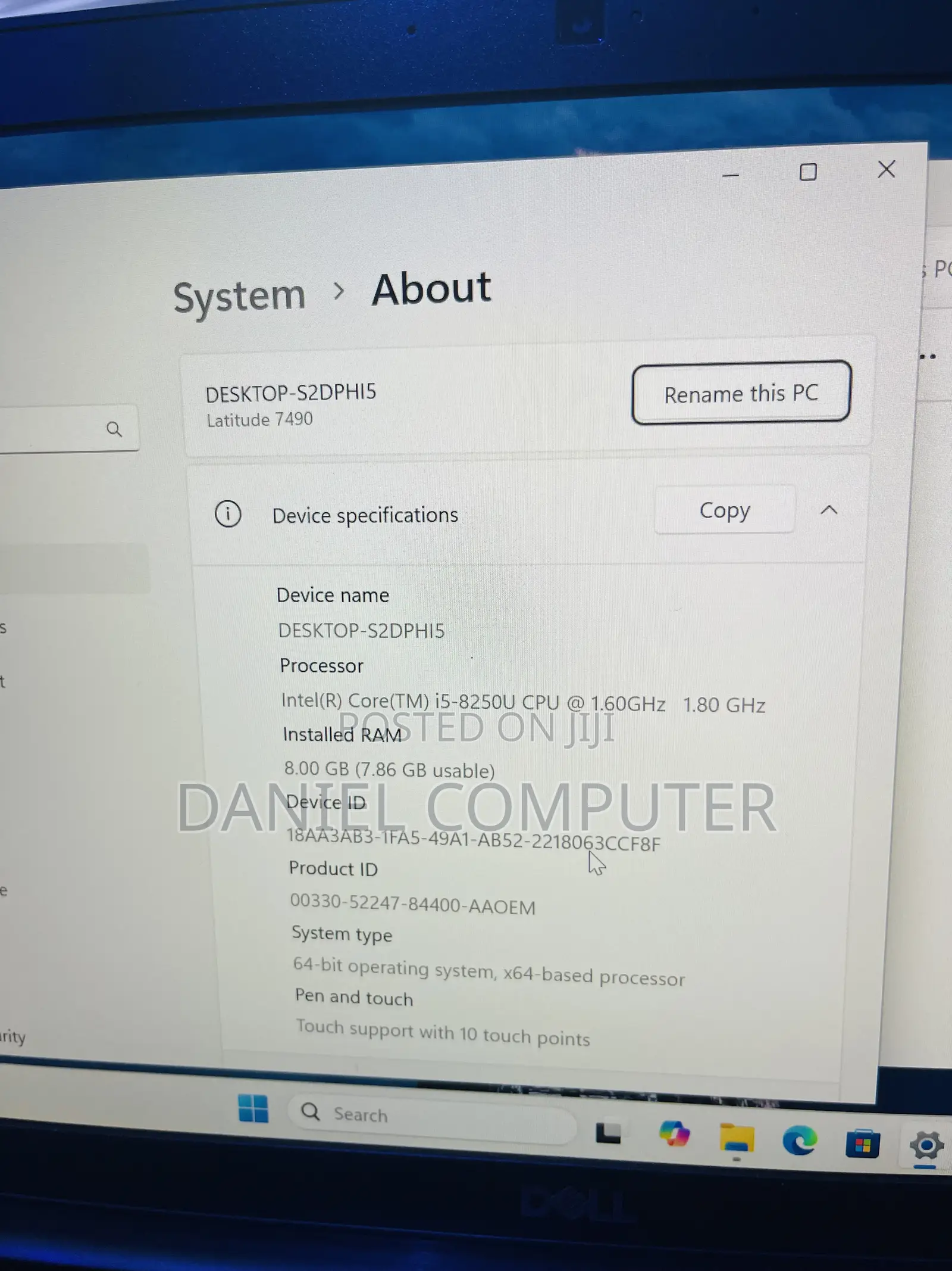 Laptop Dell Latitude 7490 8GB Intel Core i5 SSD 256GB