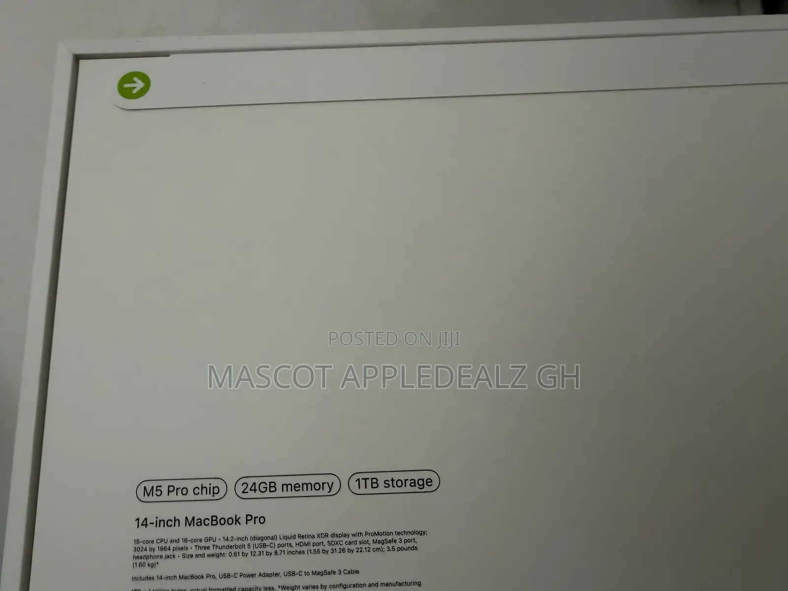 New Laptop Apple MacBook Pro 2026 M5 Pro 24GB Apple M5 Pro SSD 1T
