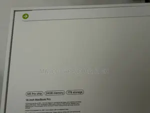 New Laptop Apple MacBook Pro 2026 M5 Pro 24GB Apple M5 Pro SSD 1T