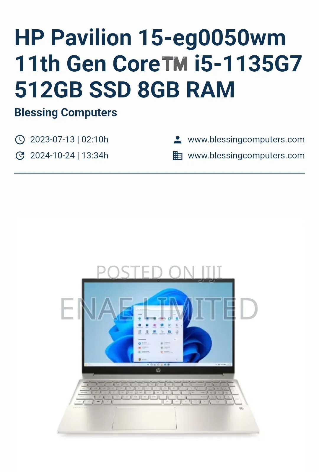 Laptop HP Pavilion 15 8GB Intel Core i5 SSD 512GB