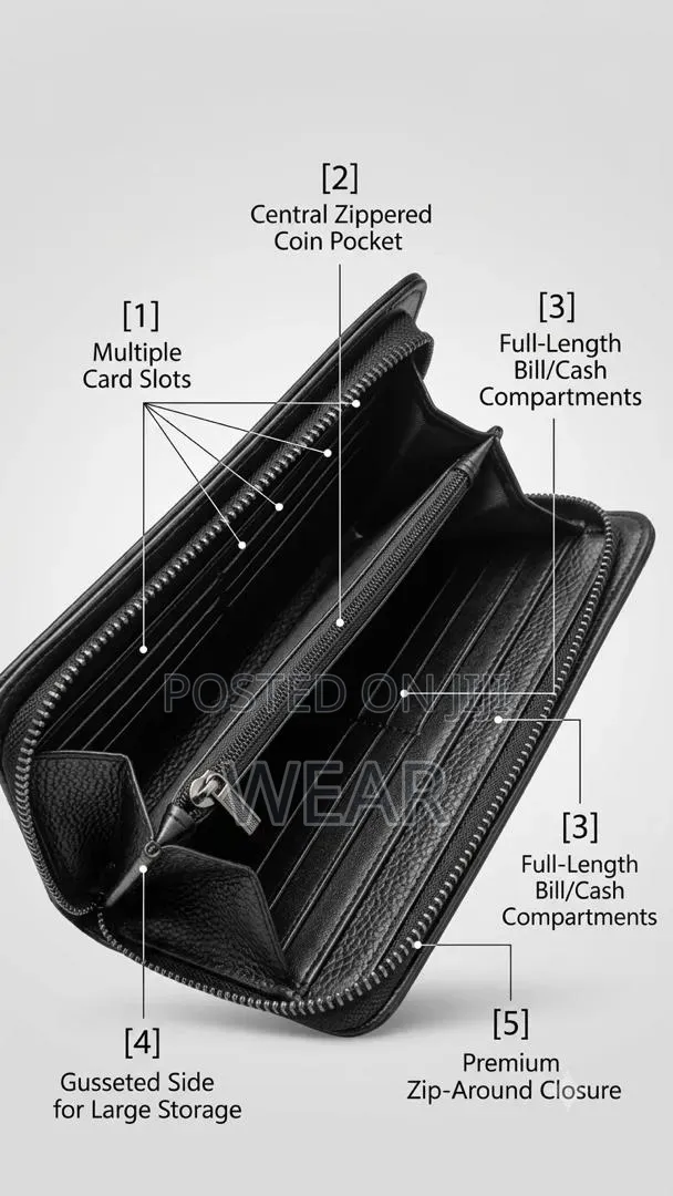 *Men’S Premium Leather Purse