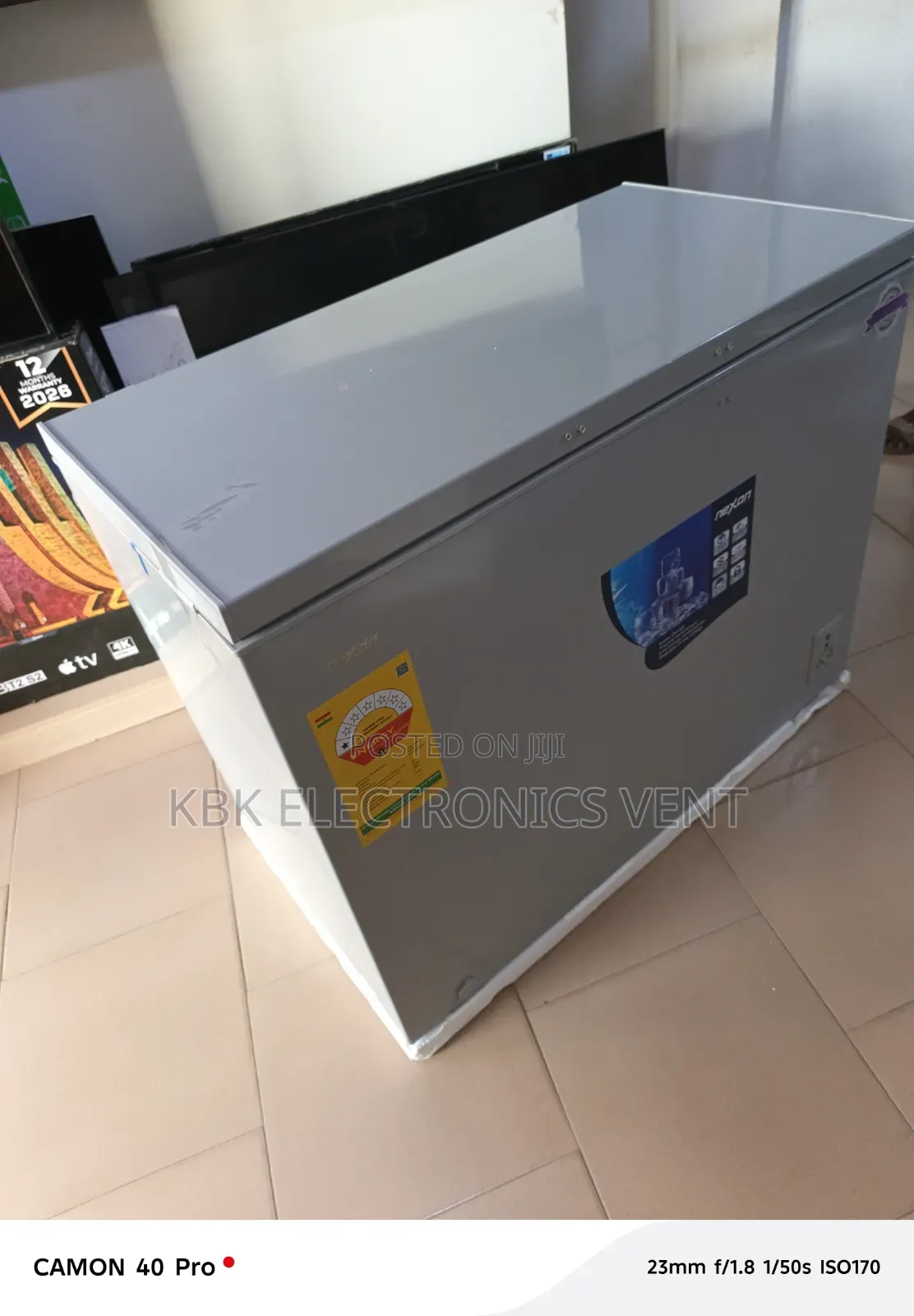 Nexon 251liters Single Door Chest Freezer + Glass Top