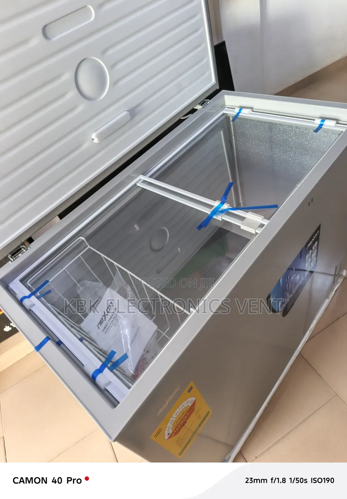 Nexon 251liters Single Door Chest Freezer + Glass Top