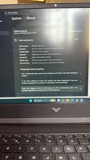 Laptop HP Victus 15 8GB Intel Core i5 SSD 500GB
