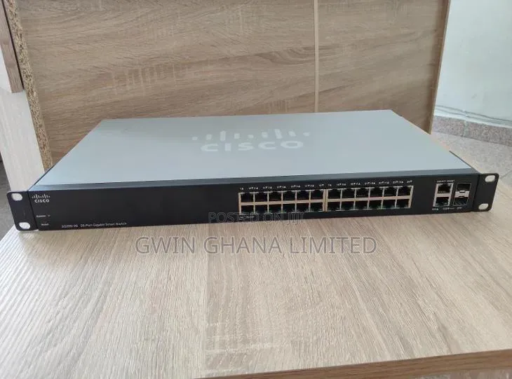 Cisco Sg200-26p 26-Port Gigabit +12-Ports Poe 100w + 2 X Gigabit SFP