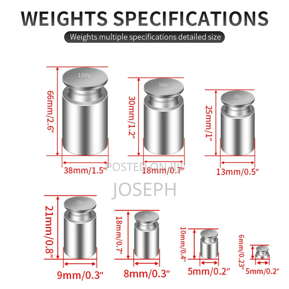 Calibration Weights for Scale 7pcs