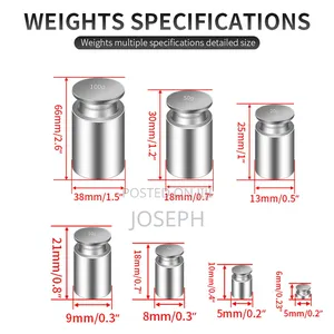 Calibration Weights for Scale 7pcs
