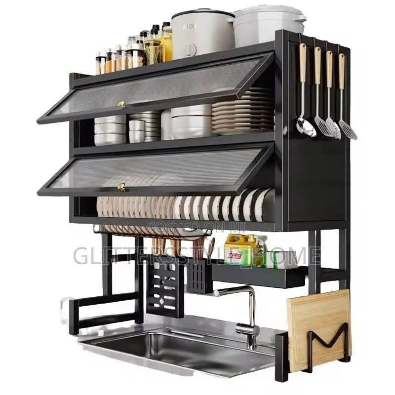 Over the Sink Dish Rack - With Shelves