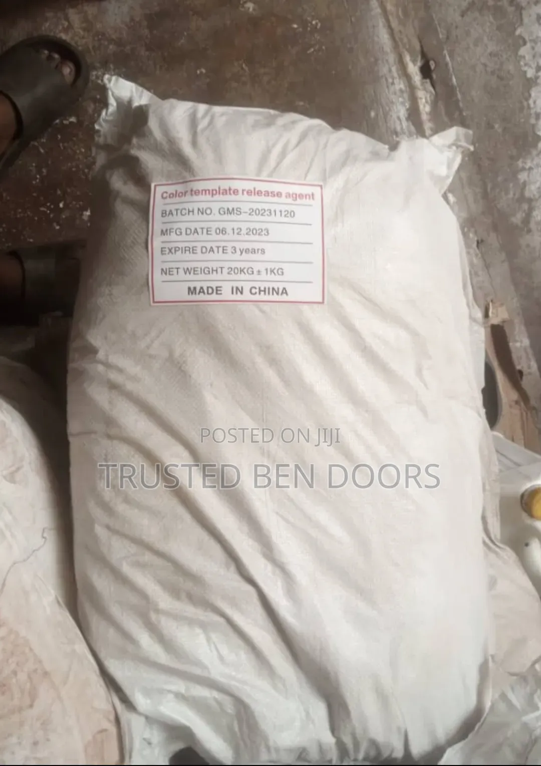 Release Agent 20kg Sack for Concrete Stamp and Construction Works.