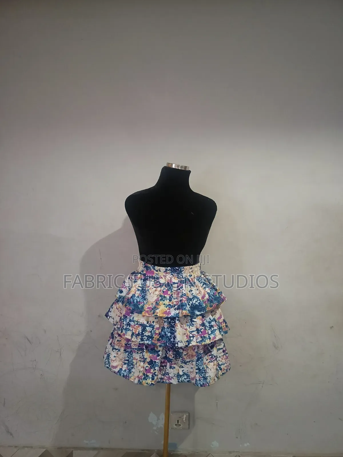 African Print 3 Layered Skirt