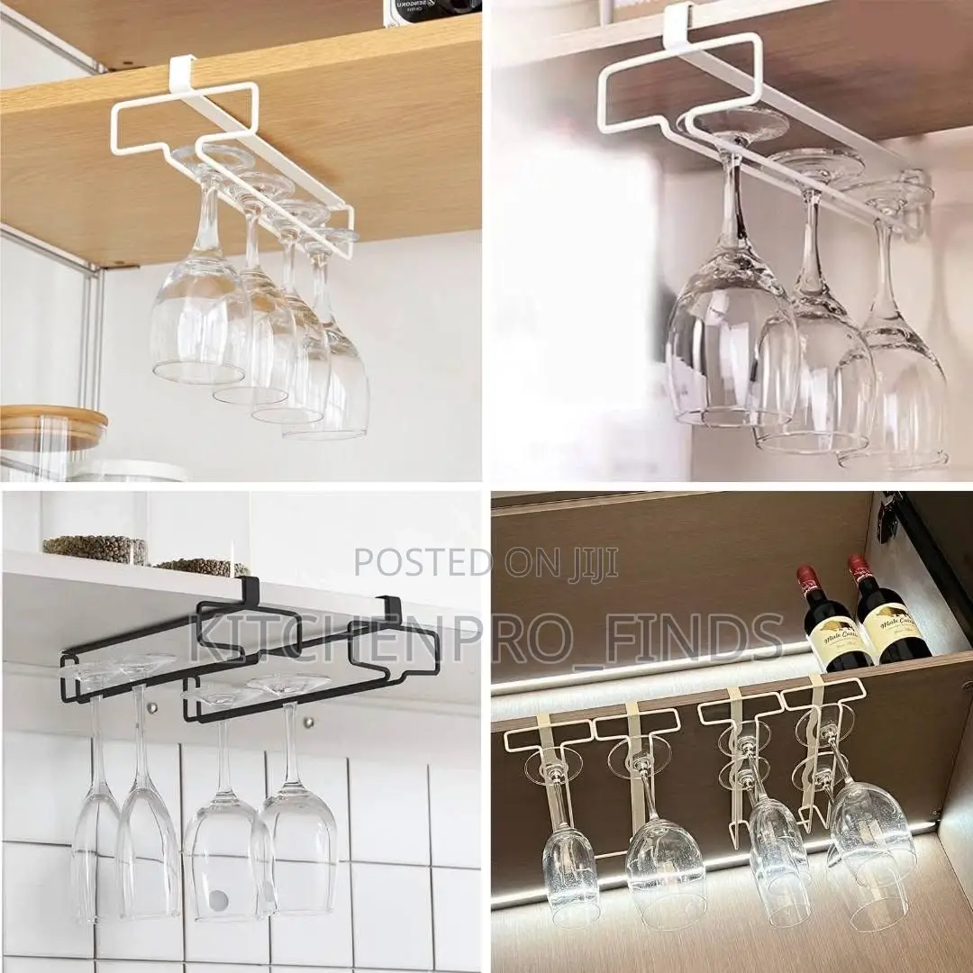 Under Shelves Wine Glass Holder