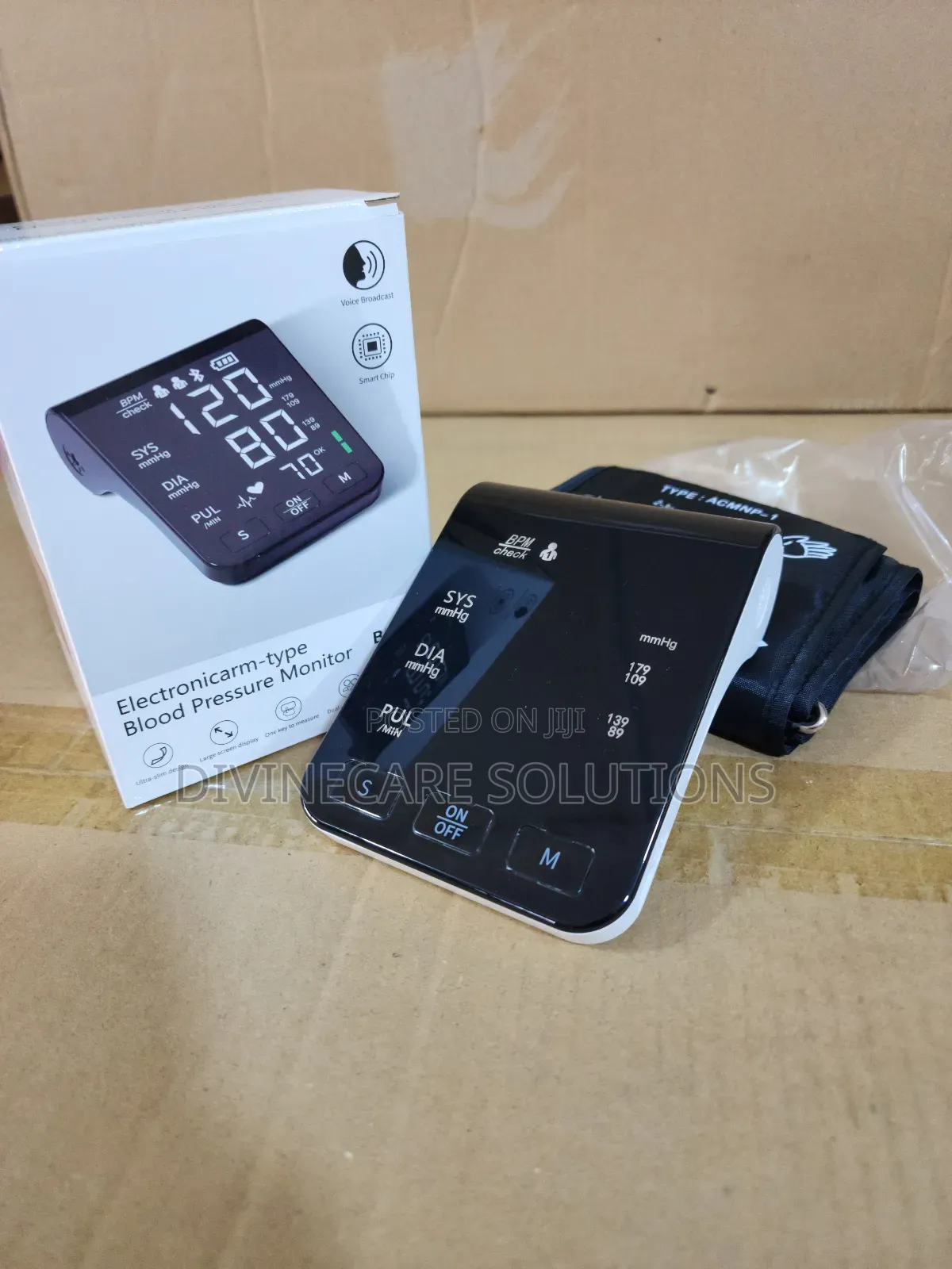 Rechargeable Blood Pressure Monitor (Flat Screen Type)