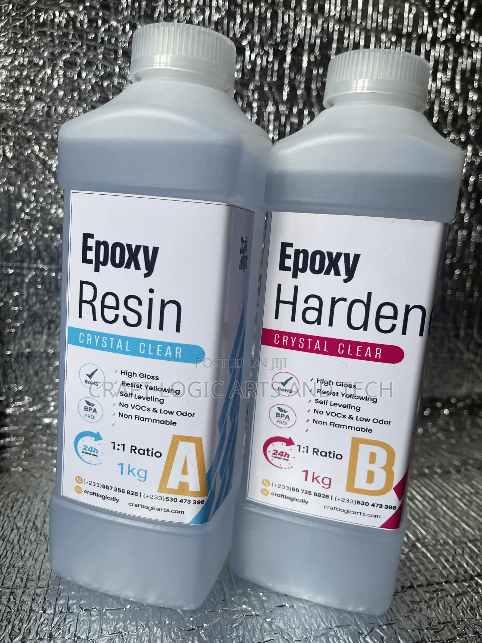 Epoxy Resin and Hardener (A+B) 1:1, 2:1 3:1 Mixing Ratios Fast Cure