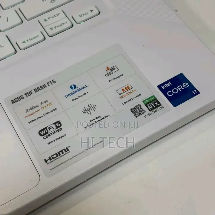 New Laptop Asus TUF Dash F15 16GB Intel Core i7 SSD 512GB