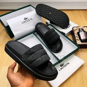 Lacoste Portal Slides Pu Black