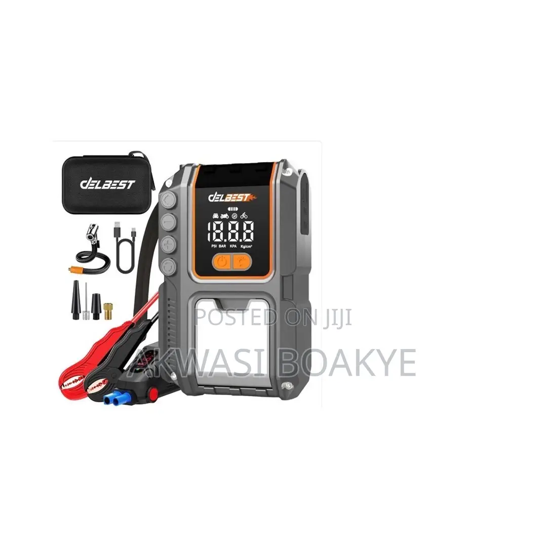 Car Jump Starter + Air Pump (T8) 23,800mah - Emergency Car Kit