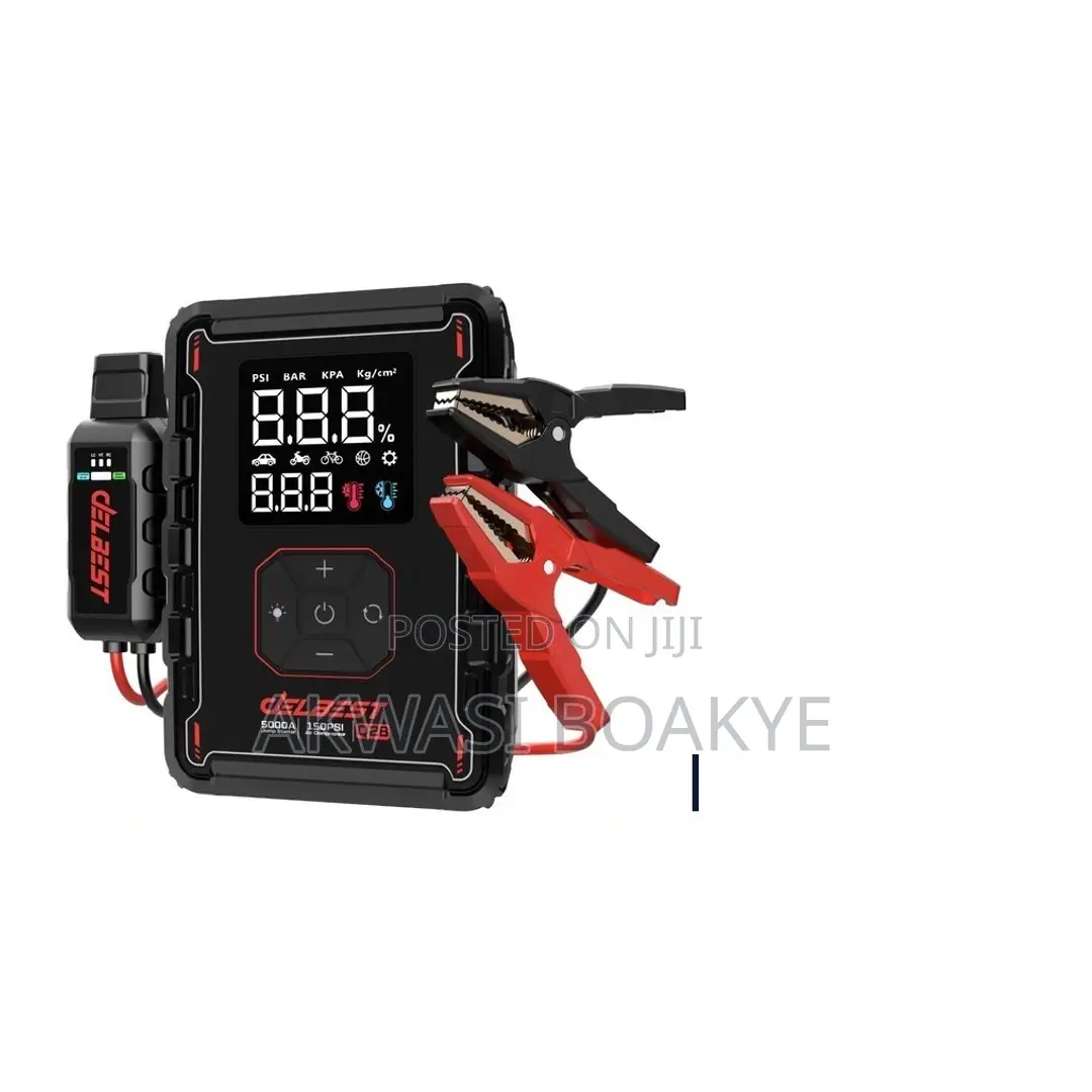 Car Jump Starter + Air Pump (T8) 23,800mah - Emergency Car Kit