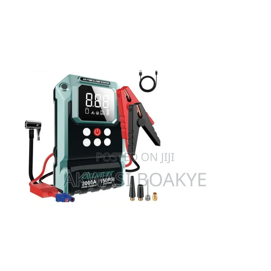 Car Jump Starter + Air Pump (T8) 23,800mah - Emergency Car Kit
