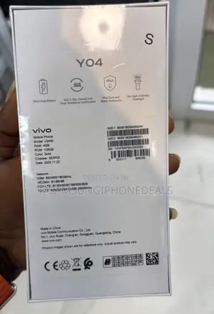 New Vivo Y04 128 GB Black