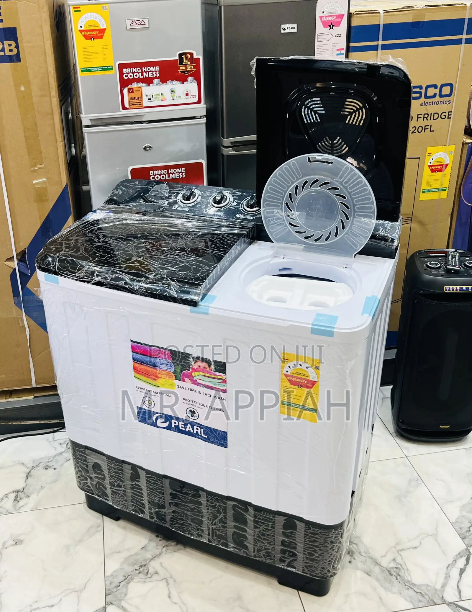 Efficient Pearl 18kg Twin Tub Washing Machine(Spin Dry) 