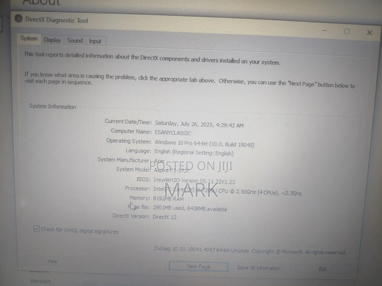 Laptop Acer Aspire 5530G 8GB Intel Core 5 HDD 1T