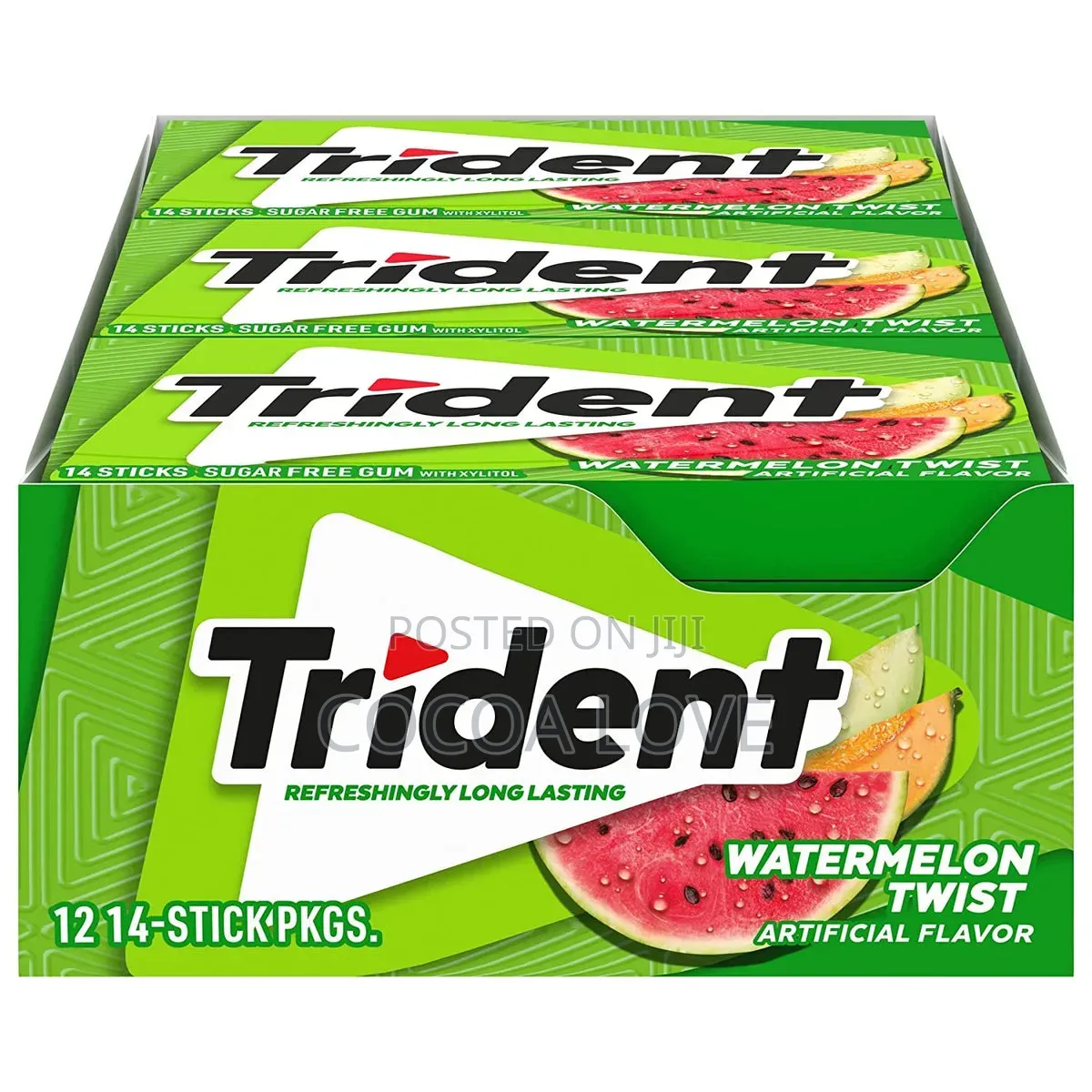 Trident Watermelon Sugar Free Chewing Gum