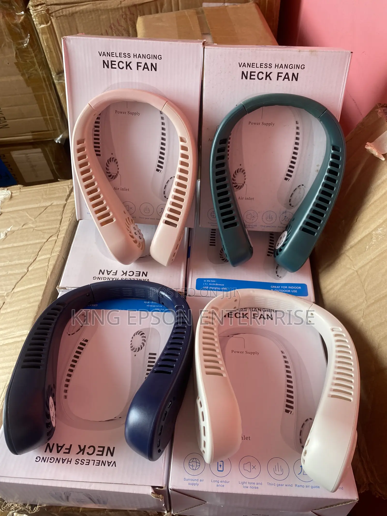 Vaneless Hanging Neck Fan