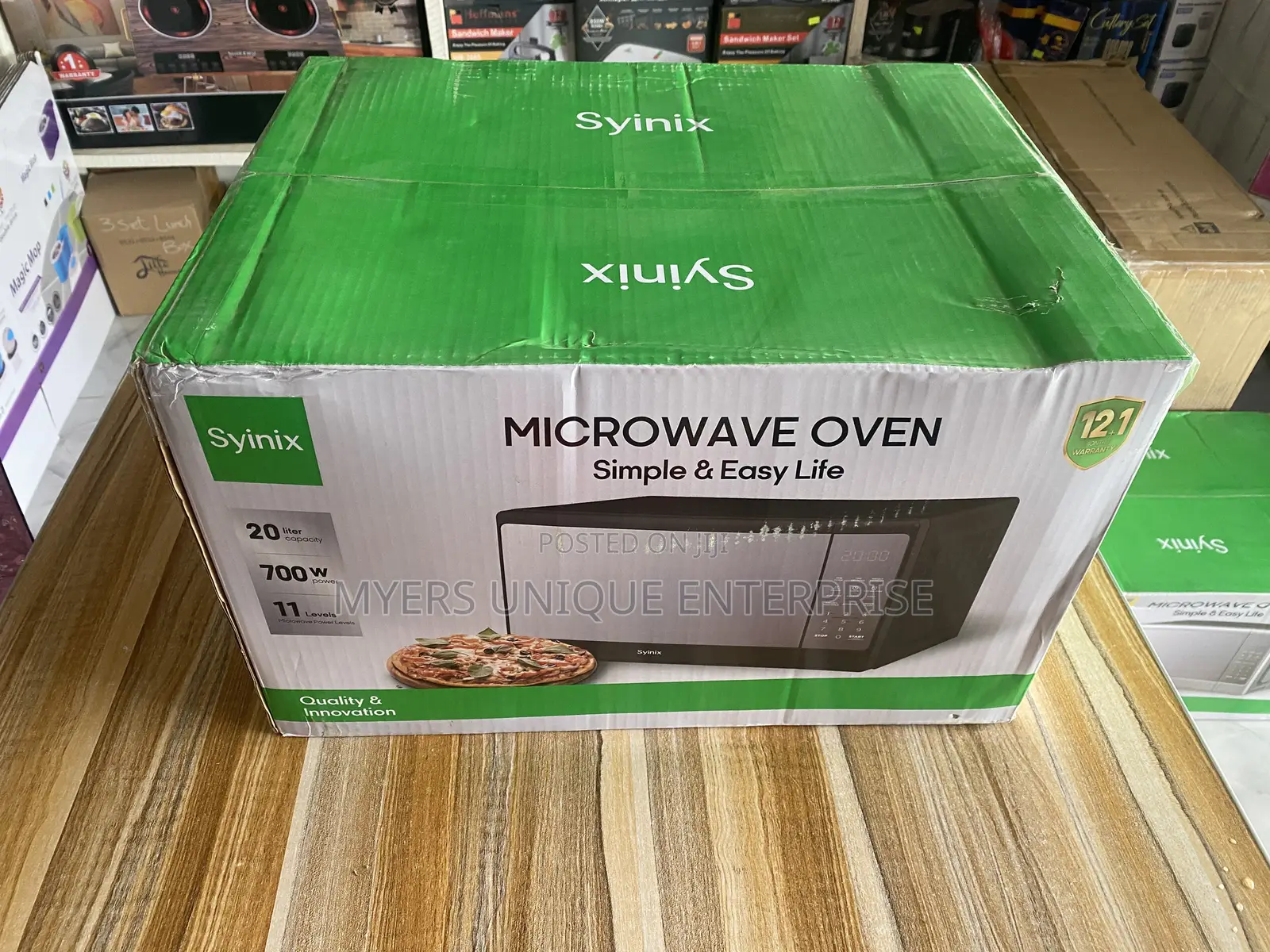 Syinix 20l Digital Microwave Oven-Fast Heating(Defrost+Auto Cook)