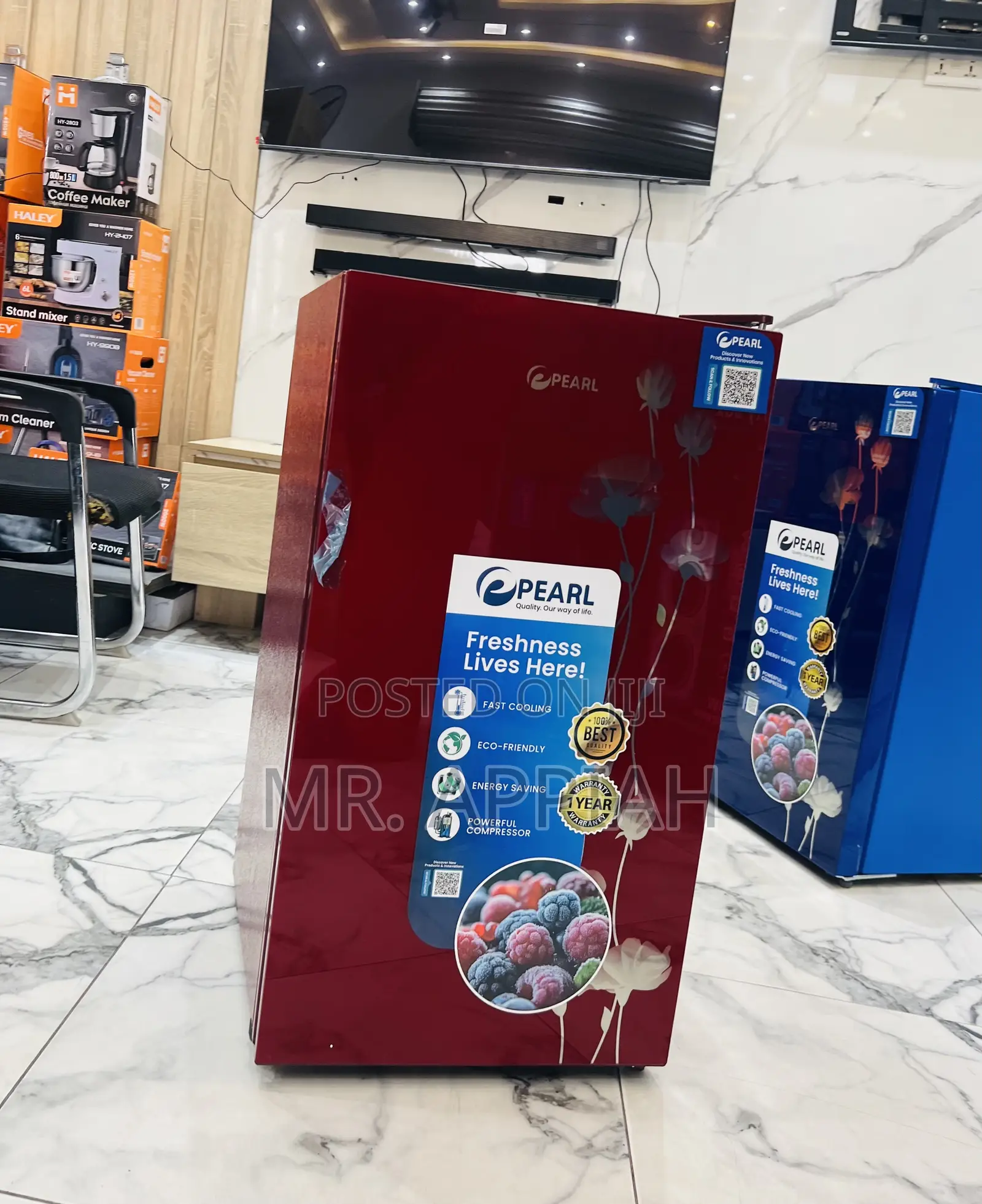 Get Affordable Pearl 1 Door Table Top Fridge(Pf-109-2b)Red 