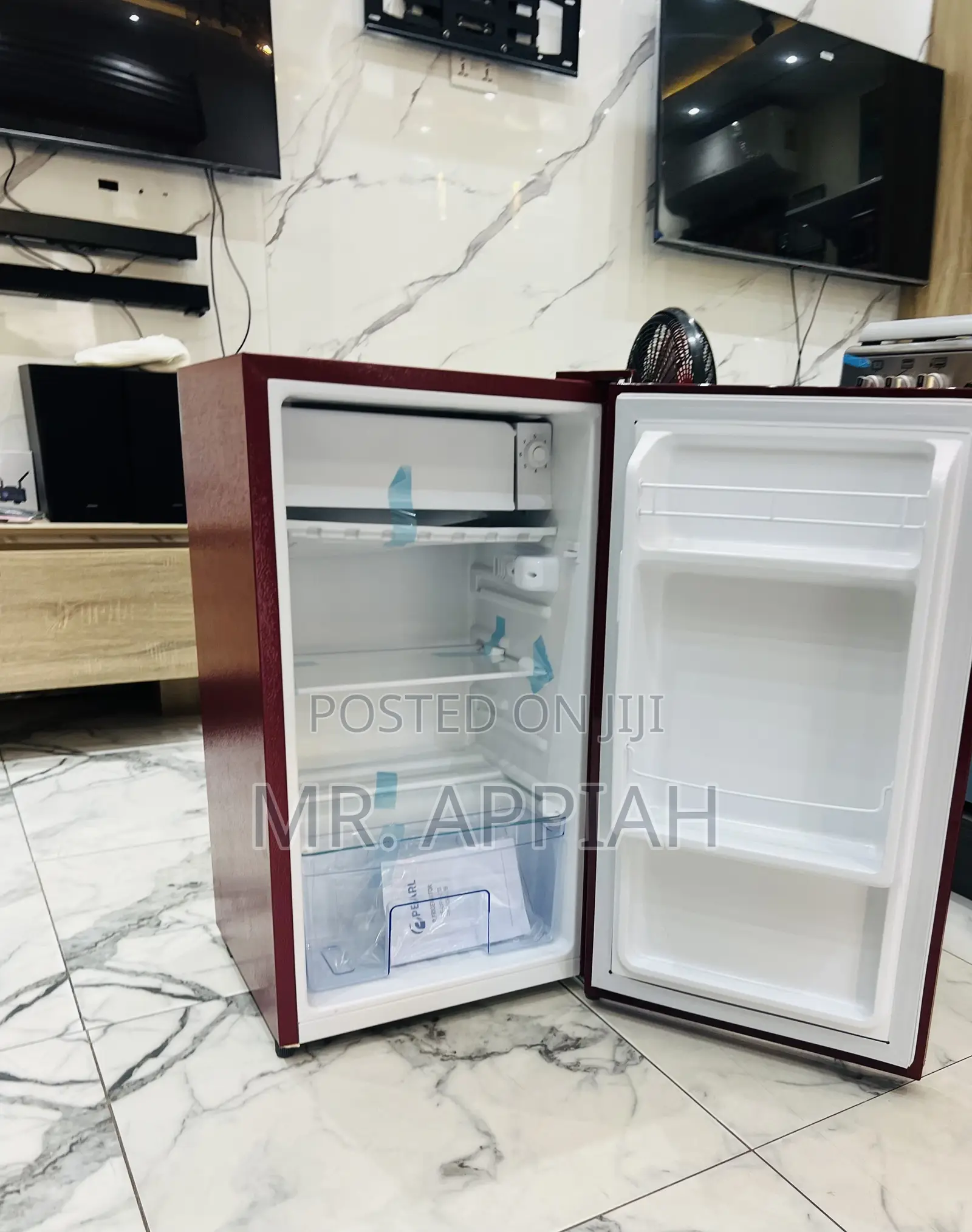 Efficient Pearl Single Door Table Top Fridge(Red)Pf-109-2b,80liters