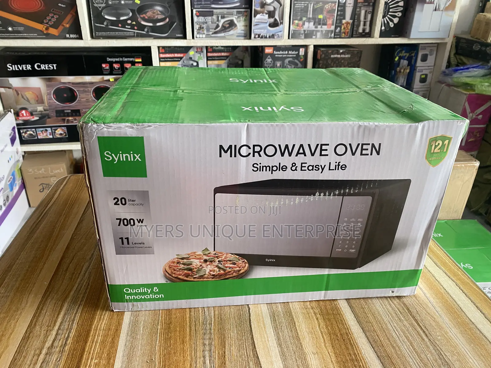 Syinix 20l Digital Microwave Oven-Even Heating Turntable