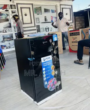 Premium Pearl Pf-109-2b Black Glass Mirror Refrigerator(80l).