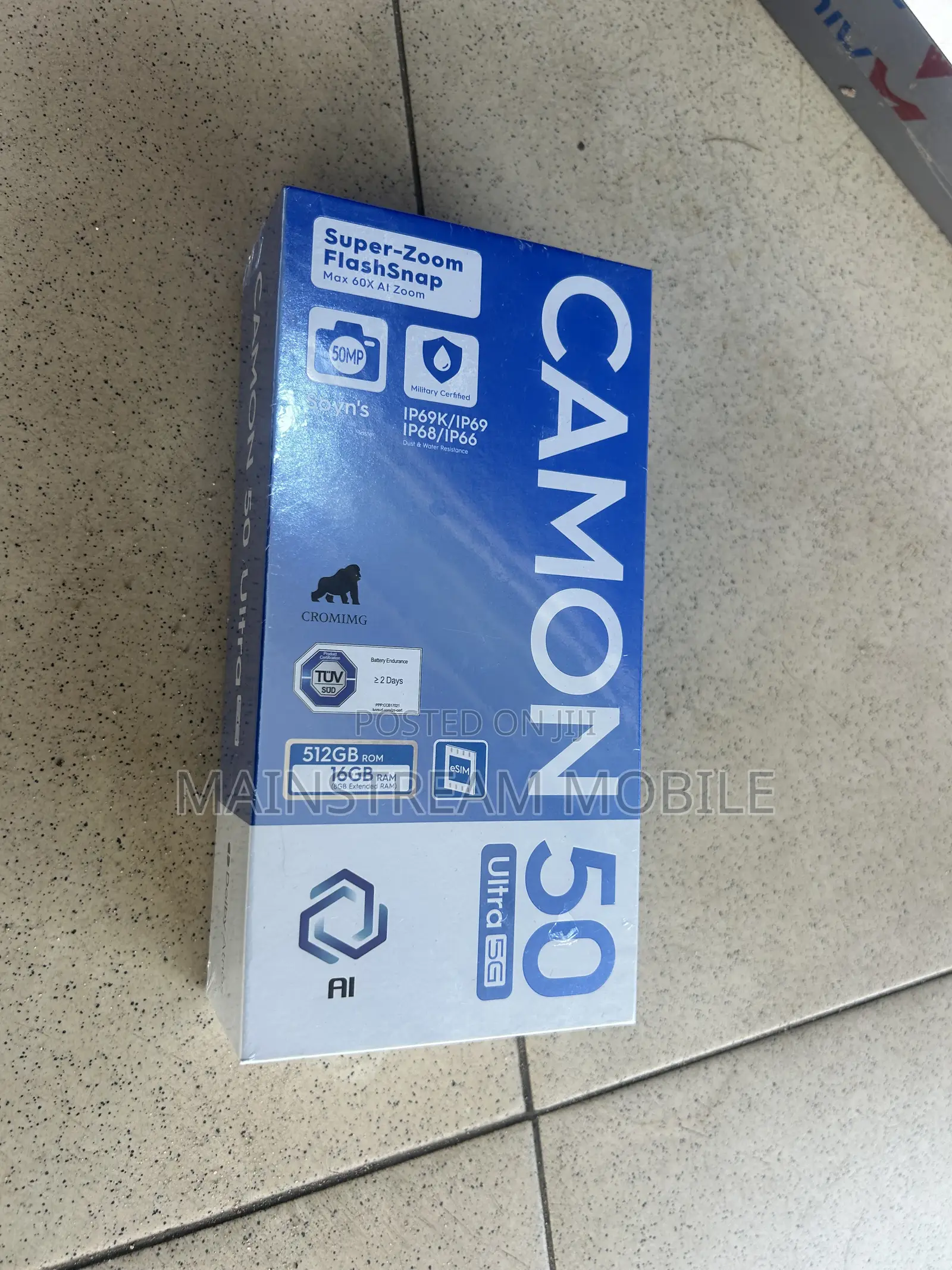 New Tecno Camon 50 Ultra 512 GB Black