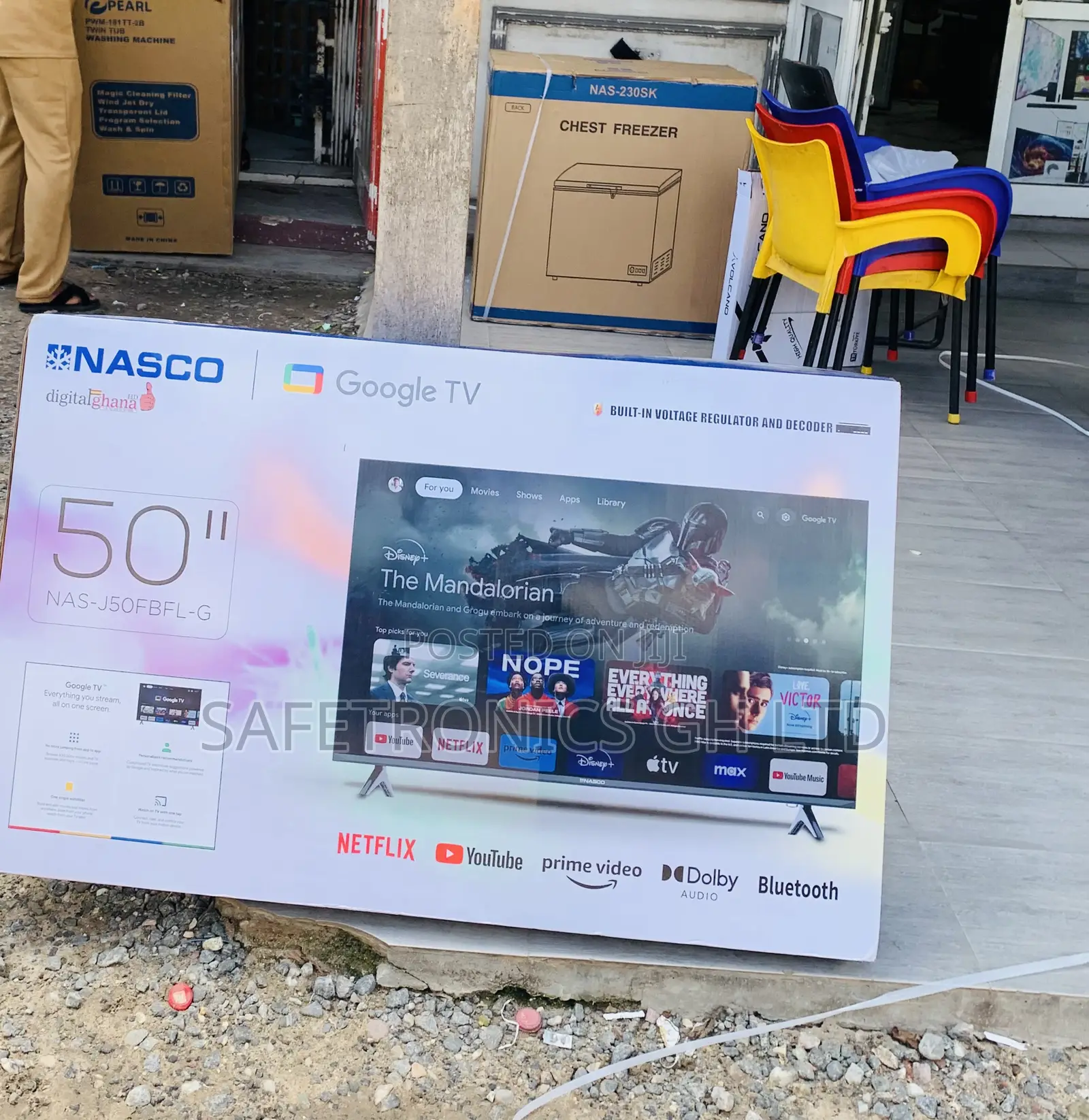 Frameless Sleek Nasco 50" Uhd Smart Tv