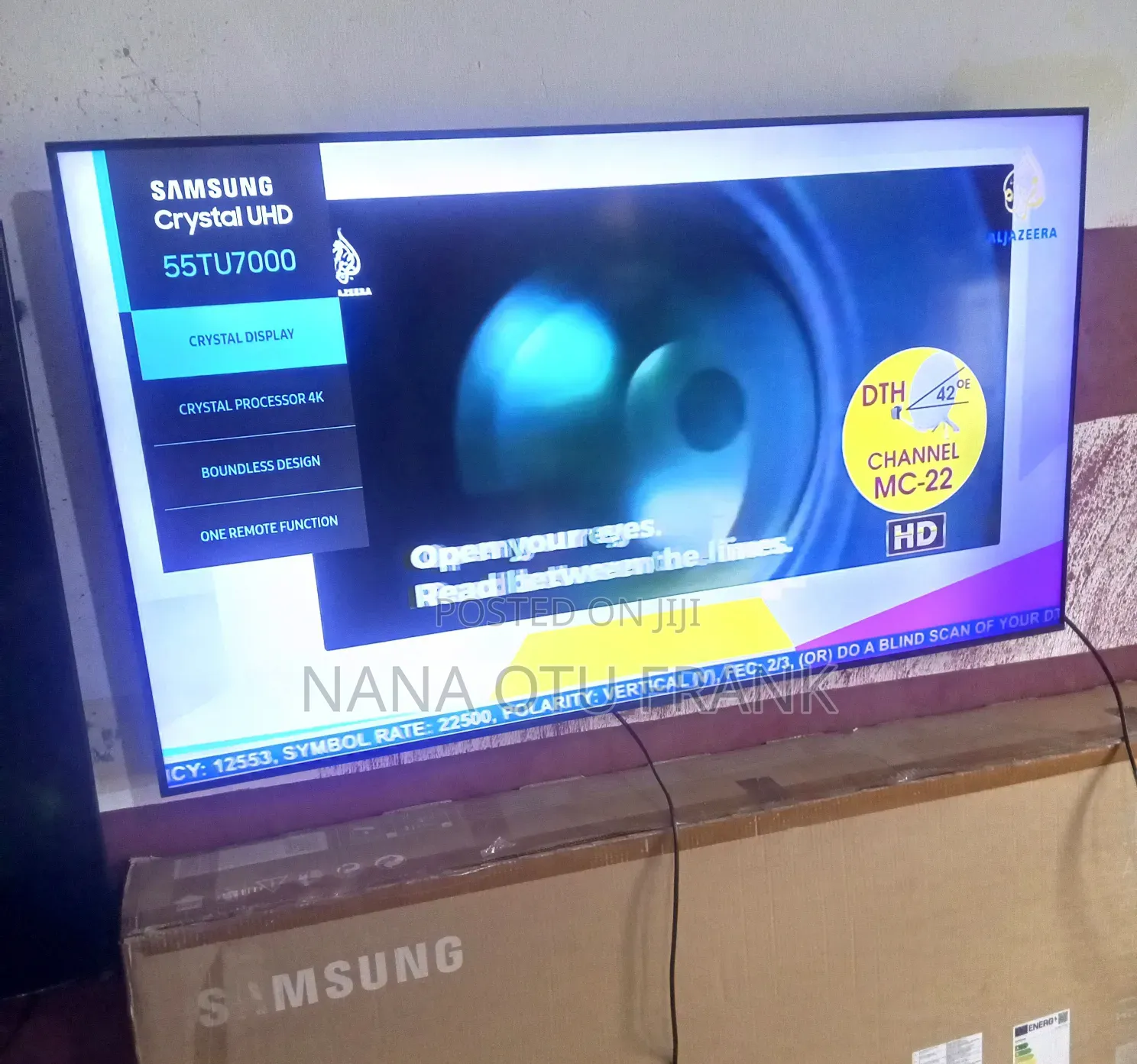 Used Nice Samsung 55inchs Smart Series 7 Crystal Ultra Uhd 2020 Model
