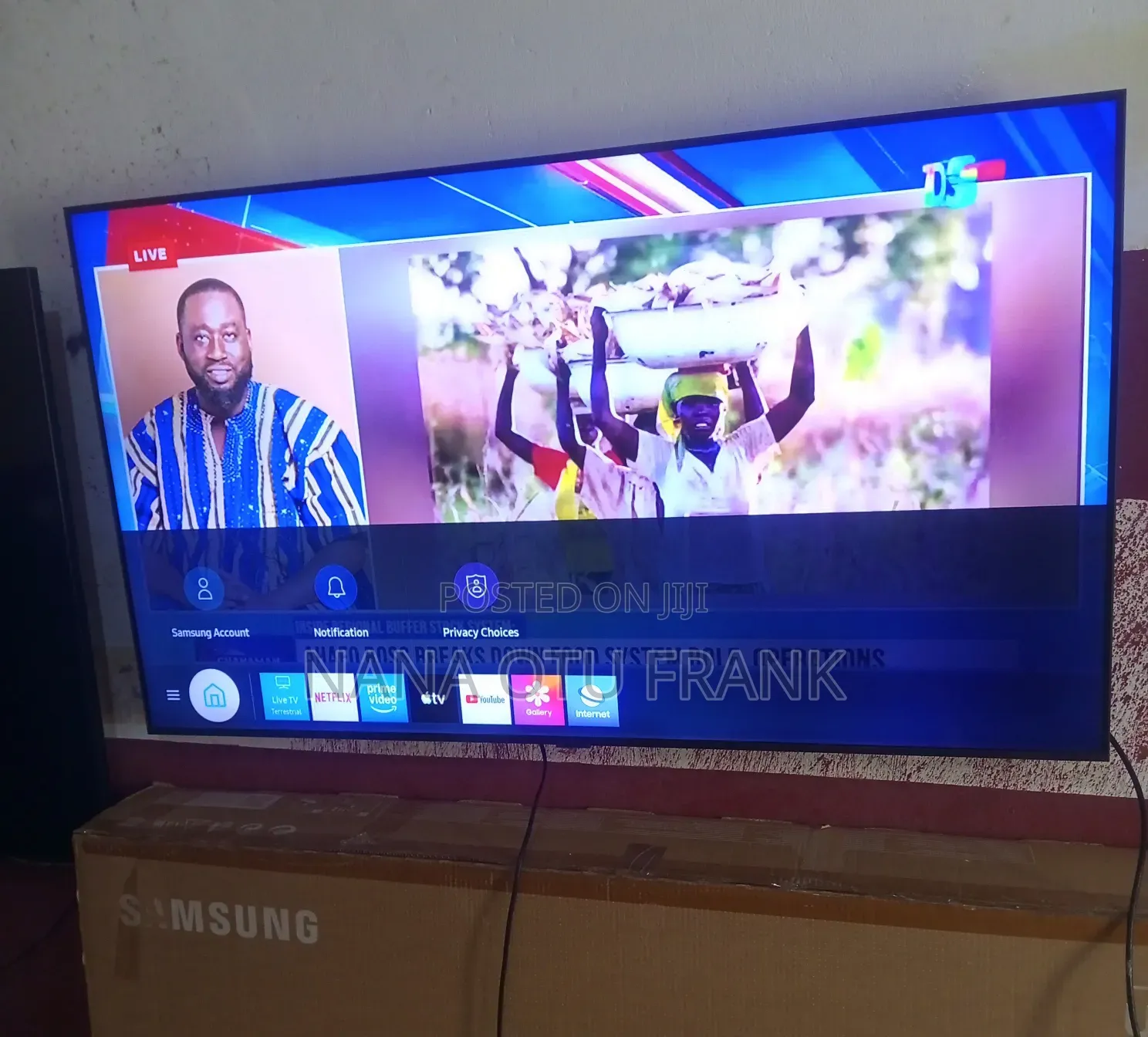 Used Nice Samsung 55inchs Smart Series 7 Crystal Ultra Uhd 2020 Model