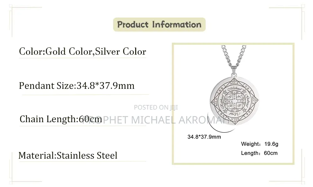 Wealth Riches Money and Financial Breakthrough Seal Amulet Necklace