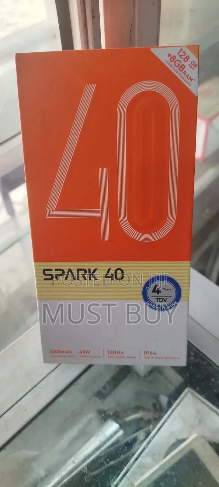 New Tecno Spark 40 128 GB Black