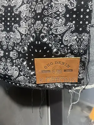 CHG Denim Hoodie That Uses an Off-White- Crossed-Arrow Designwit Down