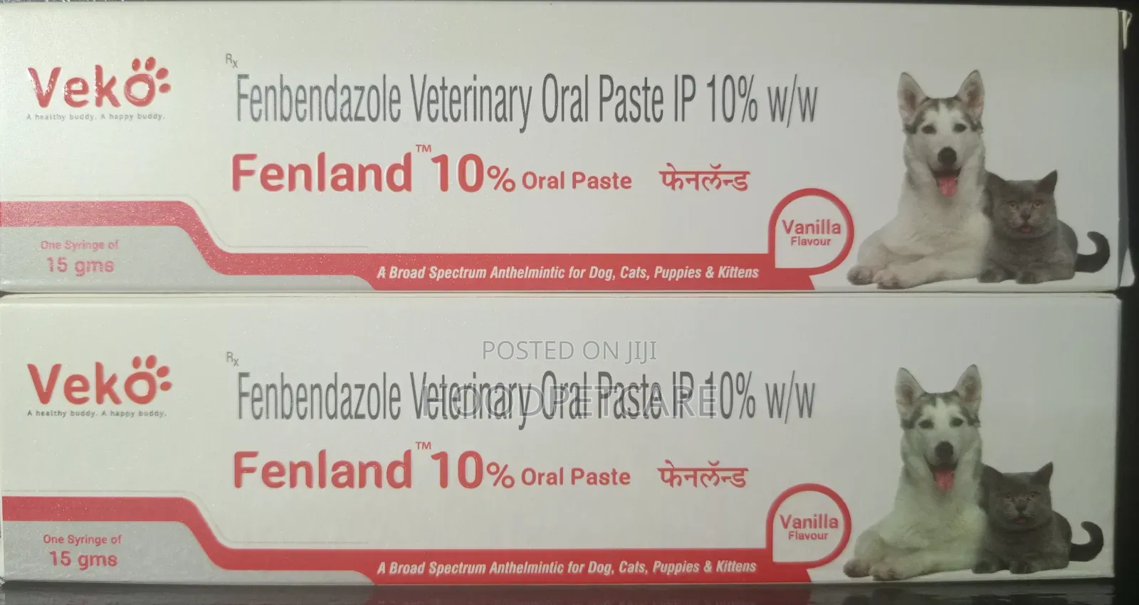 Fenbendazole Oral Paste Vanilla Flavor (Dewormer) for Dog