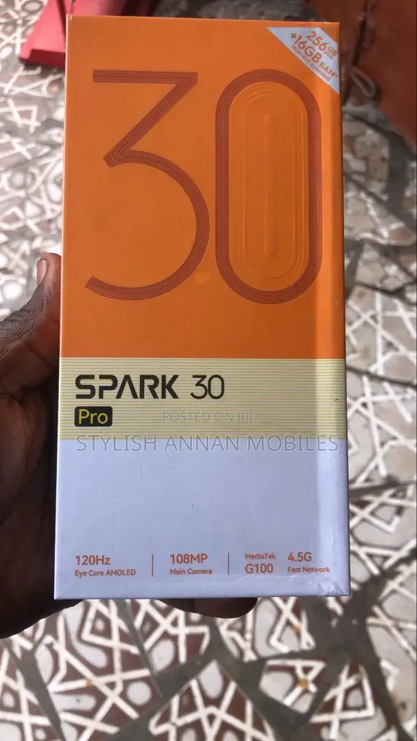 New Tecno Spark 30 Pro 256 GB Black